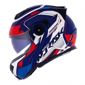 Capacete Norisk Articulado  Route Ff345 Speedmax – Azul Fosco/Branco