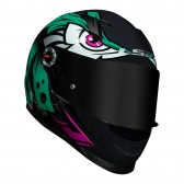 Capacete Ls2 Fechado  Classic Ff358 Tribal -  Verde