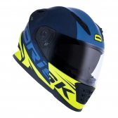 Capacete Norisk Fechado  Soul Advance Manty – Azul Fosco / Amarelo