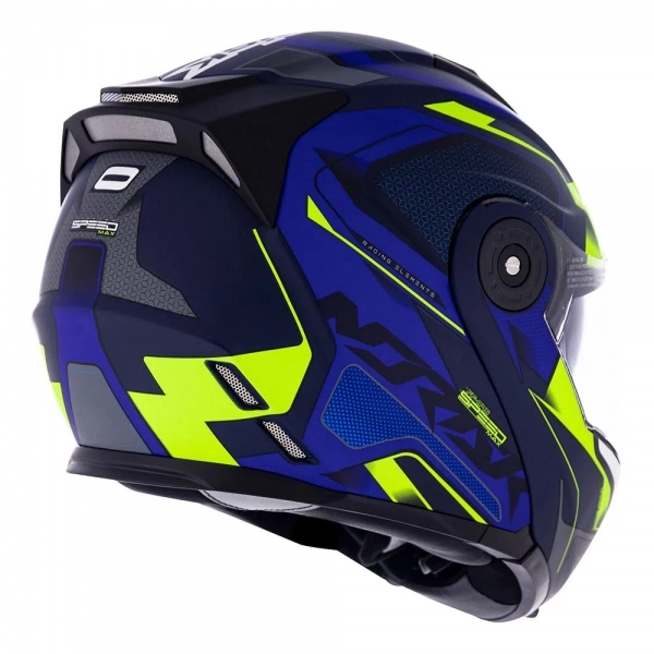 Capacete Norisk Articulado  Route Ff345 Speedmax – Azul Fosco/ Amarelo