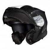 Capacete Norisk Articulado Com Óculos Solar Interno Motion  -  Preto Fosco