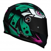 Capacete Ls2 Fechado  Classic Ff358 Tribal -  Verde