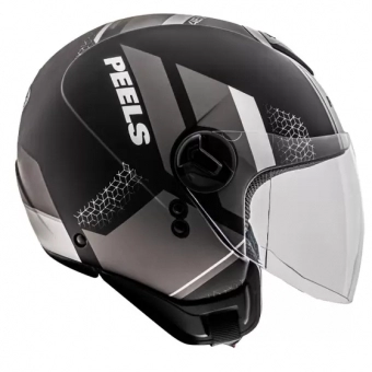 Capacete Peels Aberto Freeway 4ever – Preto fosco / Cinza