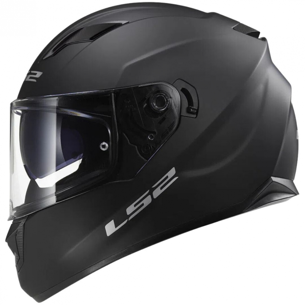 Capacete Ls2 Fechado Com Óculos Solar Interno Stream Monocolor - Preto Fosco