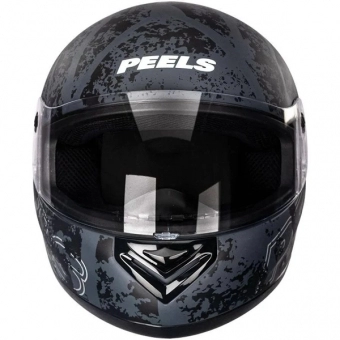 Capacete Peels Fechado  Spike Mob – Chumbo Fosco / Preto