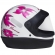 Capacete Taurus Fechado  San Marino Femme - Branco / Rosa