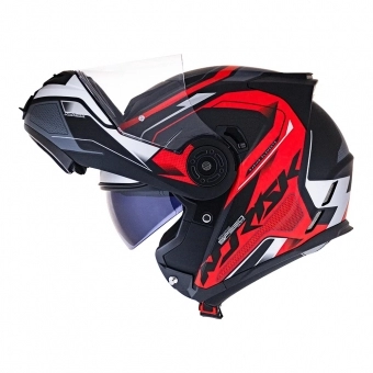 Capacete Norisk Articulado  Route Ff345 Speedmax – Vermelho