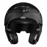 Capacete Norisk Articulado Com Óculos Solar Interno Motion  -  Preto Fosco