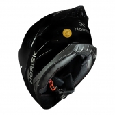 Capacete Norisk Fechado Razor Monocolor - Solid Black Edition