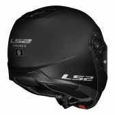 Capacete Ls2 Articulado Com Óculos Solar Interno Strobe Ii Monocolor -  Preto Fosco