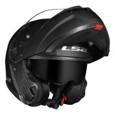 Capacete Ls2 Articulado Com Óculos Solar Interno Strobe Ii Monocolor -  Preto Fosco