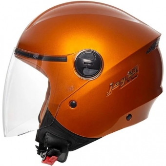 Capacete Taurus  Aberto Joy23 By II - Forração de couro na lateral Interna - Laranja