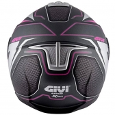 Capacete Givi Articulado Com Óculos Solar Interno X21 Shiver - TITANIUM / PRATA / ROSA FOSCO