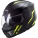 Capacete Ls2 Articulado Com Óculos Solar Interno Scope Skid -  Preto  / Amarelo