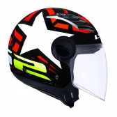 Capacete Ls2 Aberto  Airflow Starwar – Branco /vermelho