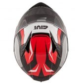 Capacete Givi Fechado Com Óculos Solar Interno 50.5 Stoccarda Blade - Preto / Vermelho