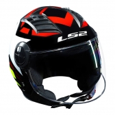Capacete Ls2 Aberto  Airflow Starwar – Branco /vermelho