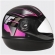 Capacete Taurus Fechado Fórmula 1r Neo  - Preto Fosco / Rosa