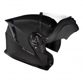 Capacete Norisk Articulado Com Óculos Solar Interno Motion  -  Preto Fosco