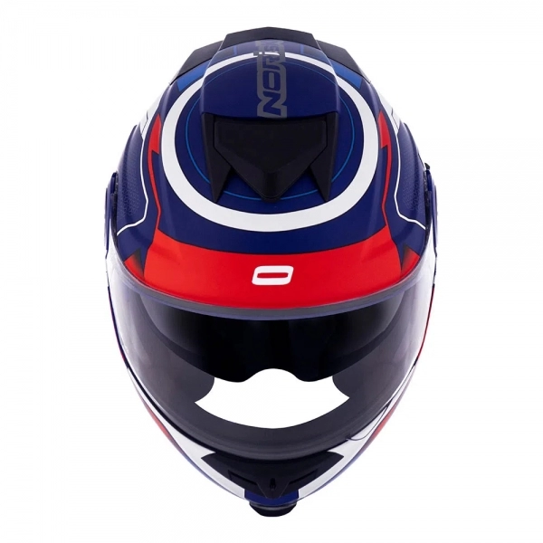 Capacete Norisk Articulado  Route Ff345 Speedmax – Azul Fosco/Branco