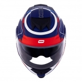 Capacete Norisk Articulado  Route Ff345 Speedmax – Azul Fosco/Branco