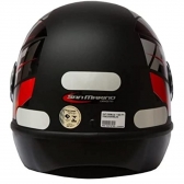 Capacete Taurus Fechado Fórmula 1r Neo  - Preto Fosco / Vermelho
