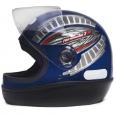 Capacete Taurus Fechado Fórmula 1r Grafic - Azul