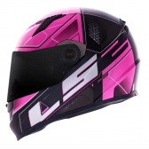 Capacete Ls2 Fechado Classic Ff358 Ultra - Rosa