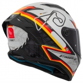 Capacete Mt Fechado Capacete Mt Stinger 2 Grand Prix C1 Alemanha -  Branco /  Vermelho / Preto