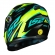 Capacete Ls2 Fechado  Classic Draze -  Preto / Amarelo / Verde