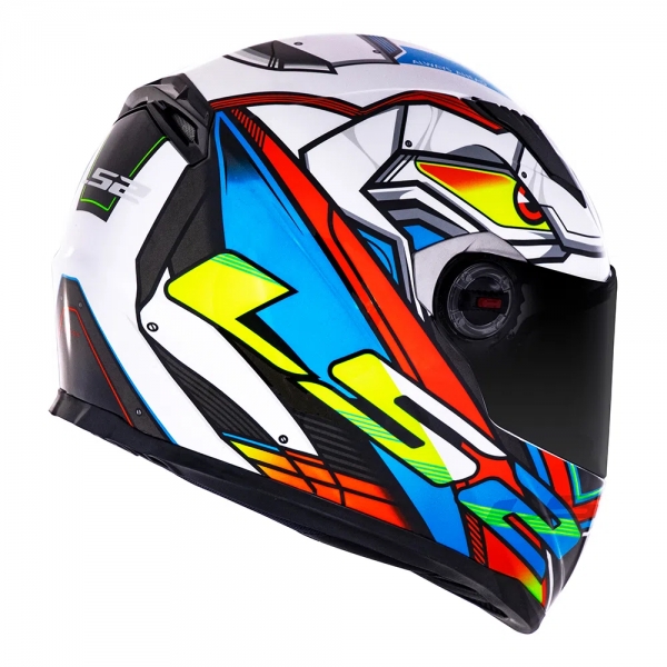 Capacete Ls2 Fechado  Classic Ff358 Xdron - Neon Laranja