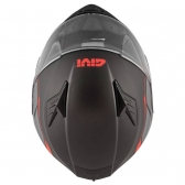 Capacete Givi Fechado Com Óculos Solar Interno 50.5 Lightning  - Preto/Cinza/Vermelho