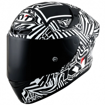 Capacete  Kyt Fechado Tt Course Espargaro Winter Test 2020 Replica - Preto / Branco
