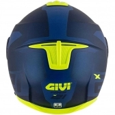 Capacete Givi Articulado Com Óculos Solar Interno X21 Spirit  - Azul Fosco/ Azul Claro/ Amarelo
