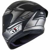 Capacete  Kyt Fechado Tt Course Tourist Matt Cool Grey - Cinza Fosco  / Preto