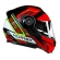 Capacete Norisk Articulado Com Óculos Solar Interno Route Ff345 Charge -  vermelho / Preto