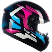 Capacete Peels Fechado  Spike Motion - Preto / Azul / Rosa