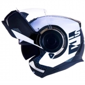 Capacete Ls2 Articulado Com Óculos Solar Interno Scope Arch -  Branco