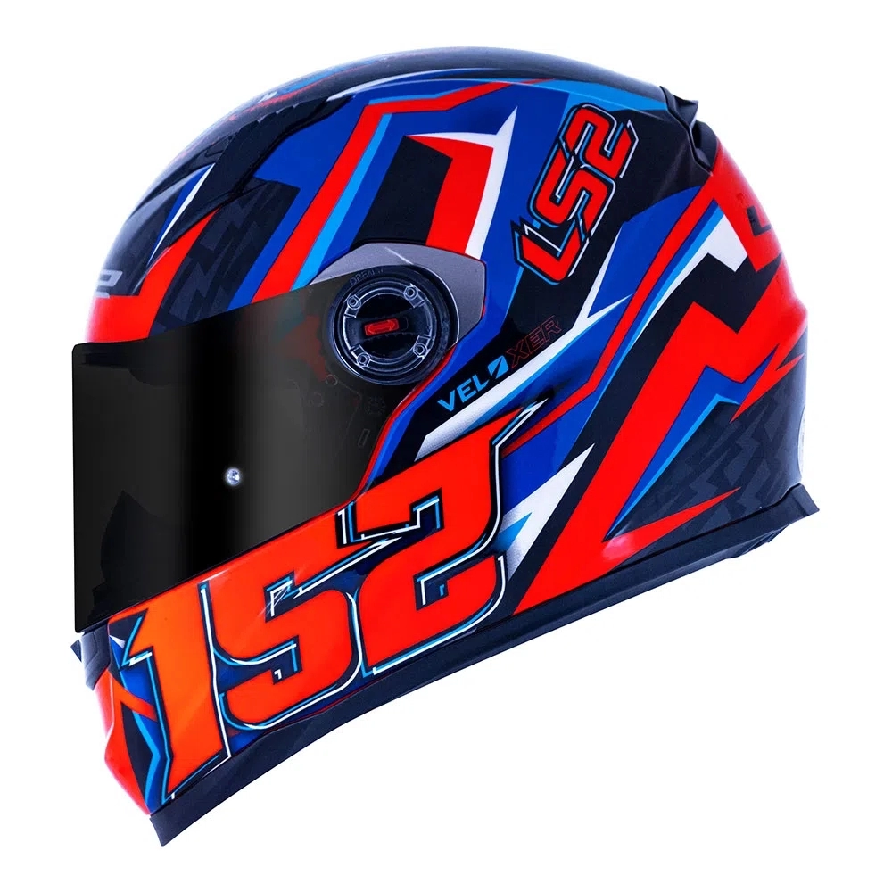 Capacete  Ls2 Fechado Classic Ff358 Veloxer - Laranja