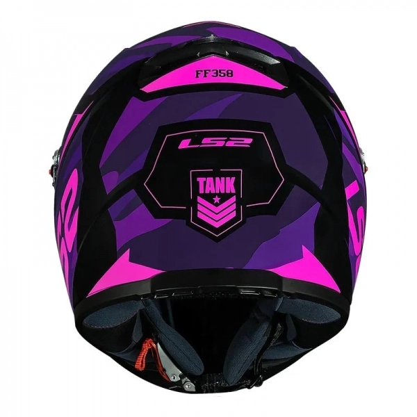 Capacete Ls2 Fechado Classic Ff358 Tank - Roxo