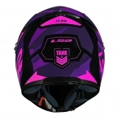 Capacete Ls2 Fechado Classic Ff358 Tank - Roxo