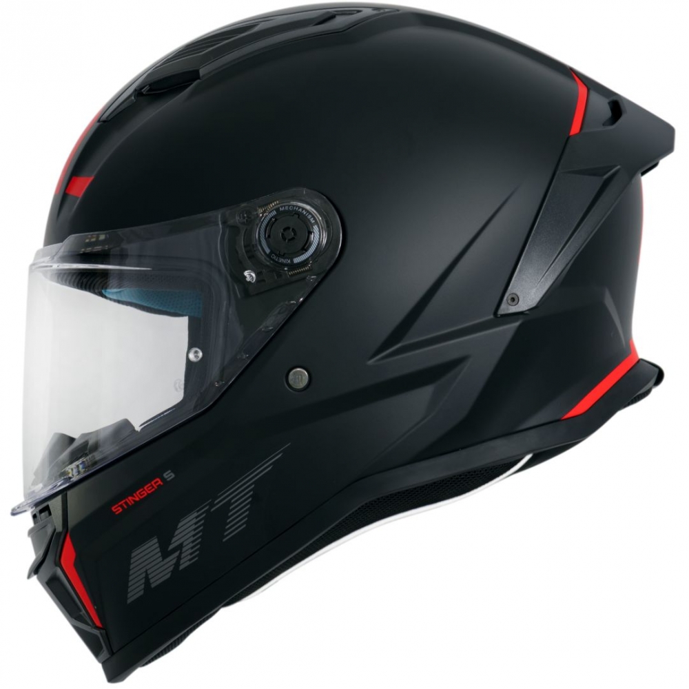 Capacete Mt Fechado Capacete Mt Stinger 2 Solid A1  - Preto Fosco