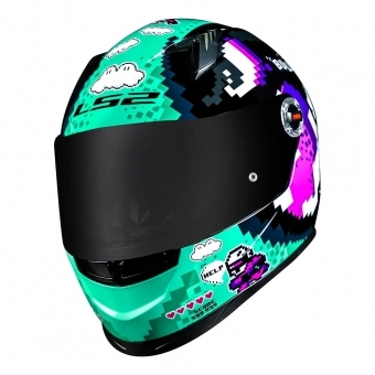 Capacete Ls2 Fechado Classic Ff358 Bullet -  Azul