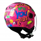 Capacete Norisk Aberto Orion Free - Rosa