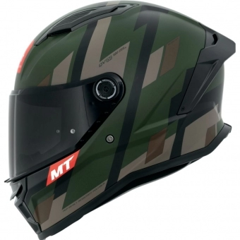 Capacete Mt Fechado Capacete Mt Stinger 2 Register D16 - Verde Militar Fosco