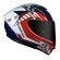 Capacete Norisk Fechado Lap Usa  - Branco / Azul