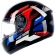 Capacete Peels Fechado  Spike Motion - Preto / Azul / Vermelho