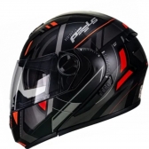 Capacete Peels Articulado Com Óculos Solar Interno Urban U-Rb2 Dynamic – Preto Fosco / Vermelho