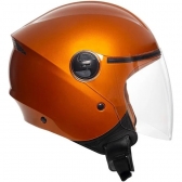 Capacete Taurus  Aberto Joy23 By II - Forração de couro na lateral Interna - Laranja