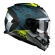 Capacete Ls2 Fechado Com Óculos Solar Interno Ff800 Storm Sprinter - Matt Black / Silver / Cobalt